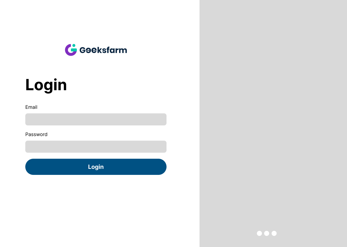 Bootcamp Login Page